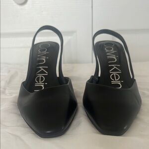 Calvin Klein Black Heeled Shoes Sleek Design